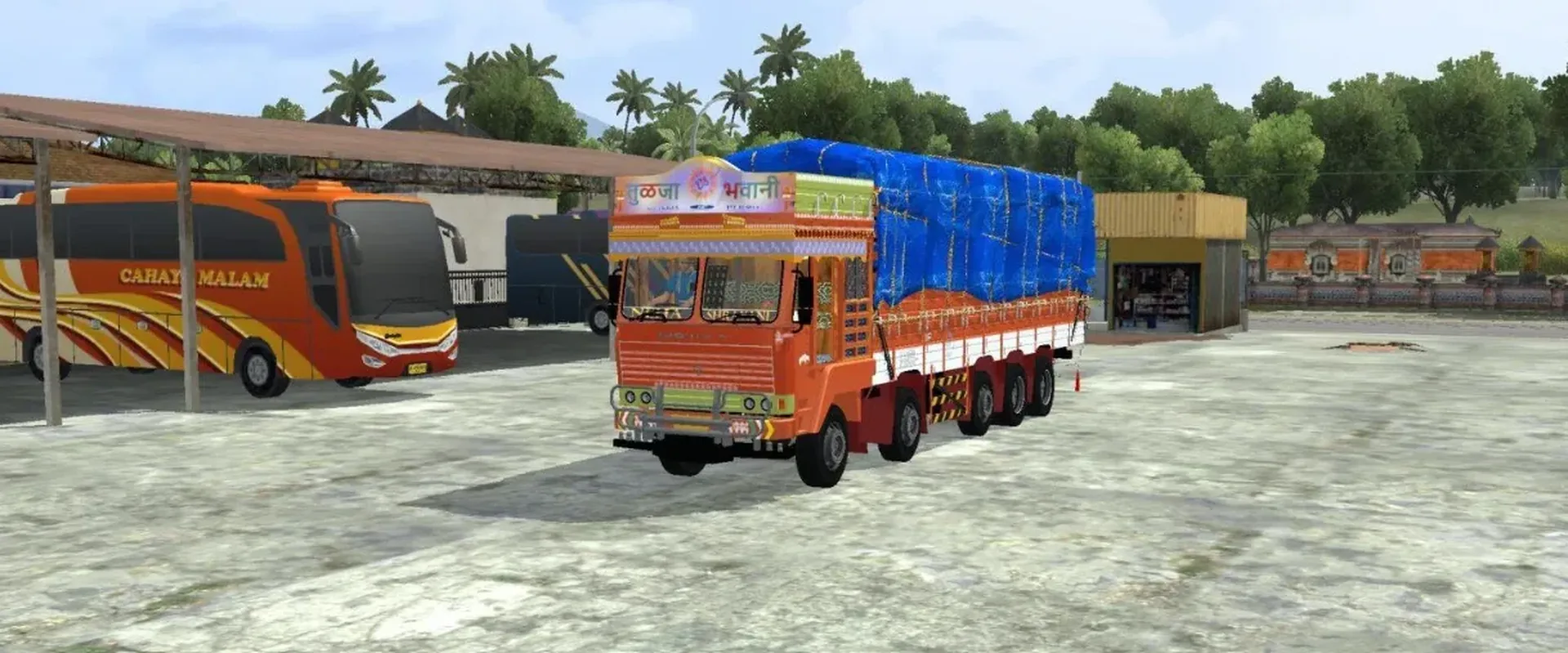 Belagum Ashok Leyland Truck Mod Bussid/Bussin By Simulation World screenshot 1