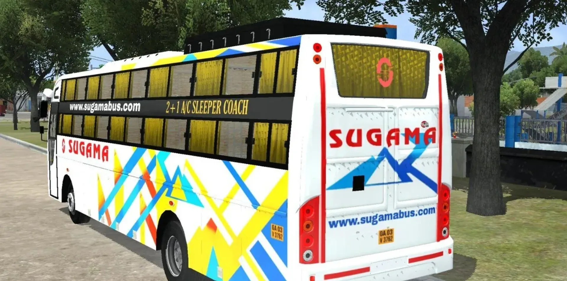 Damodar BS6 AC Sleeper Bus Mod for the First time in Bussid/Bussin screenshot 3