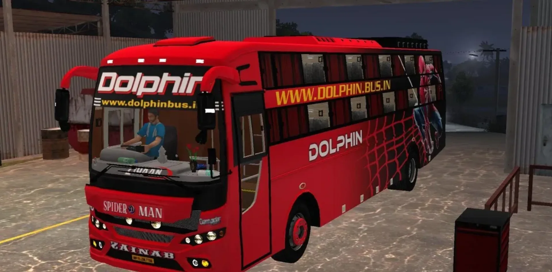 Damodar BS6 AC Sleeper Bus Mod for the First time in Bussid/Bussin screenshot 2