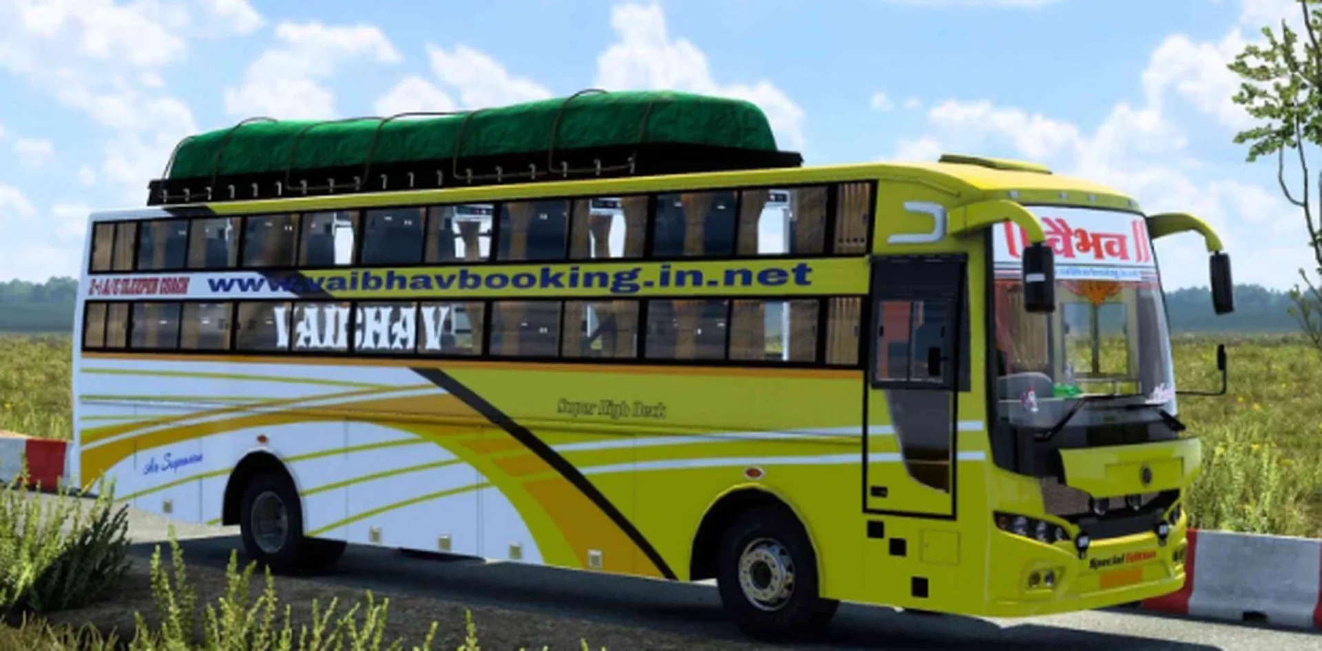Damodar Bs6 Sleeper Bus Mod Pack Ets2 By Simulation World screenshot 1