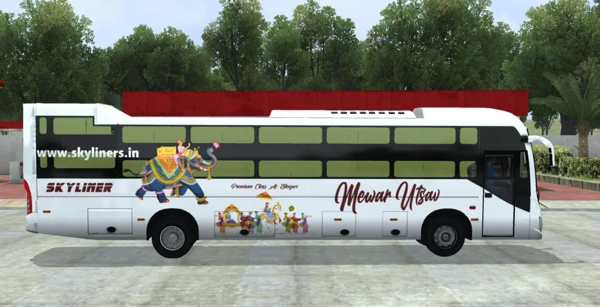 Damodar Spider X Jaswant AC Coach Pack Bussid/Bussin By Simulation World screenshot 2