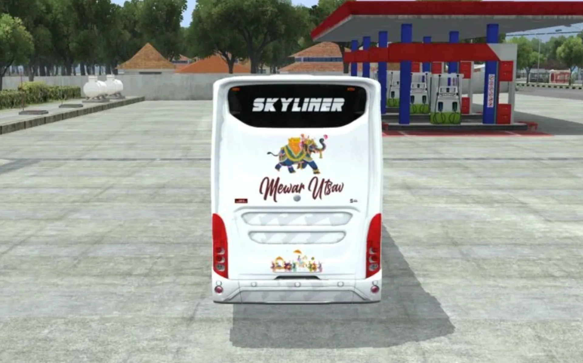 Damodar Spider X Jaswant AC Coach Pack Bussid/Bussin By Simulation World screenshot 4