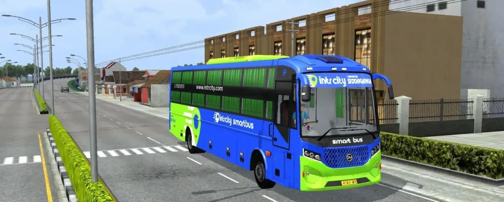 Damodar Super High-deck Bs6 Sleeper Coach Mod Bussid/Bussin By Simulation World screenshot 2