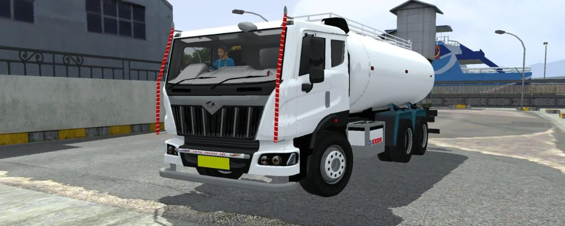 Mahindra Blazo Tanker Truck Mod Bussid/Bussin By Simulation World screenshot 1