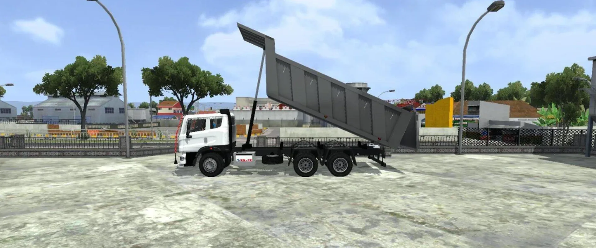Mahindra Blazo Tipper Truck Mod Bussid/Bussin By Simulation World screenshot 1