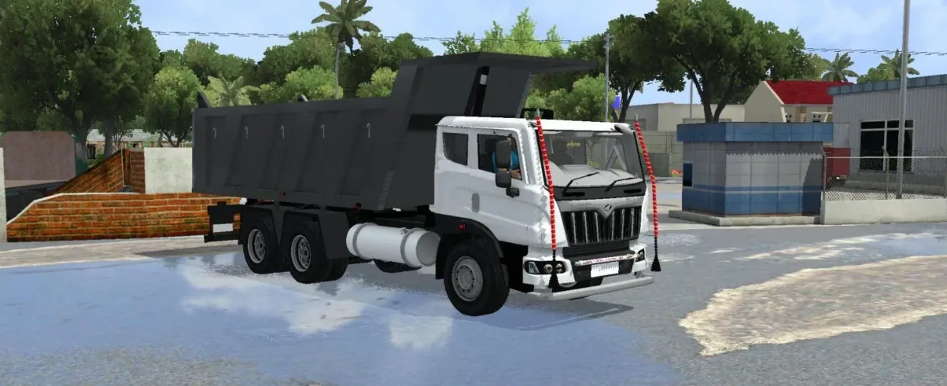 Mahindra Blazo Tipper Truck Mod Bussid/Bussin By Simulation World screenshot 2
