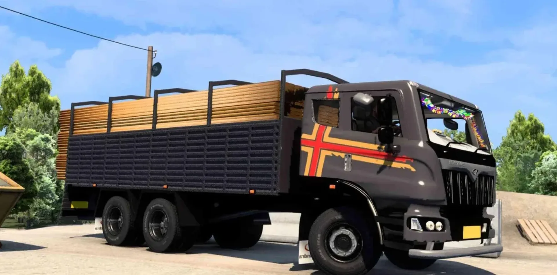 Mahindra Blazo Truck Premium Mod Pack Ets2 By Simulation World screenshot 1