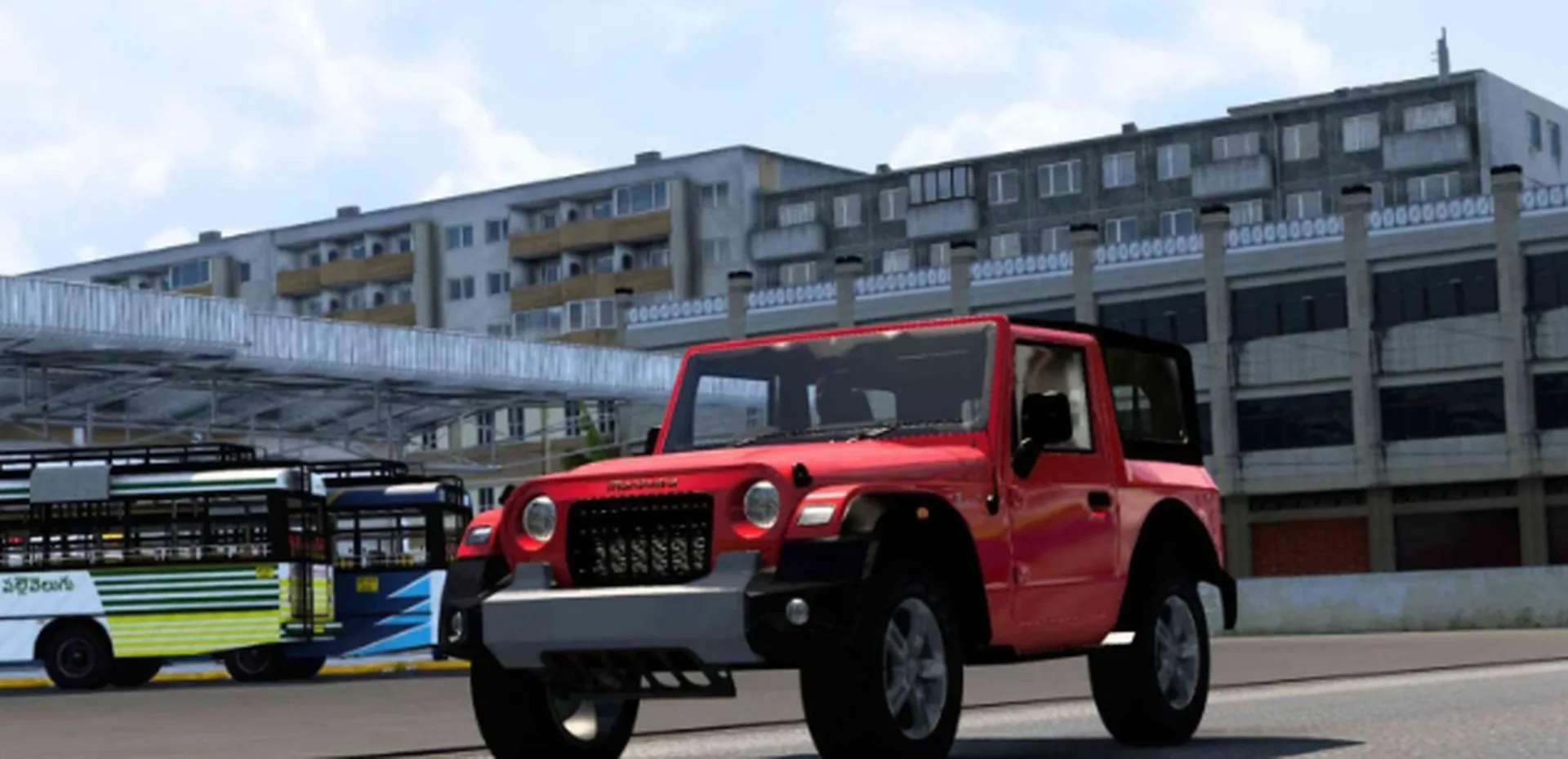 Mahindra Thar SUV Car Mod Ets2 By Simulation World screenshot 2