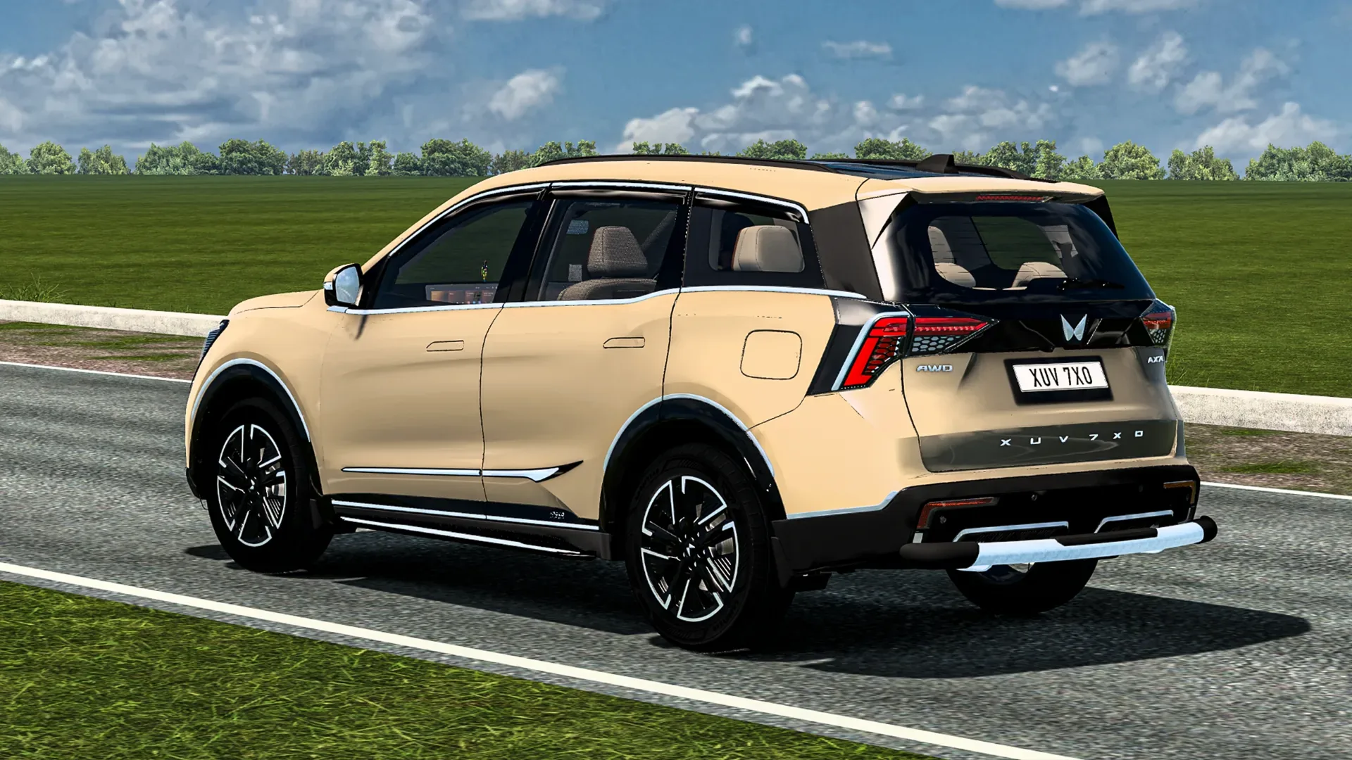 Mahindra XUV 7XO SUV Car Mod Ets2 By Simulation World screenshot 2