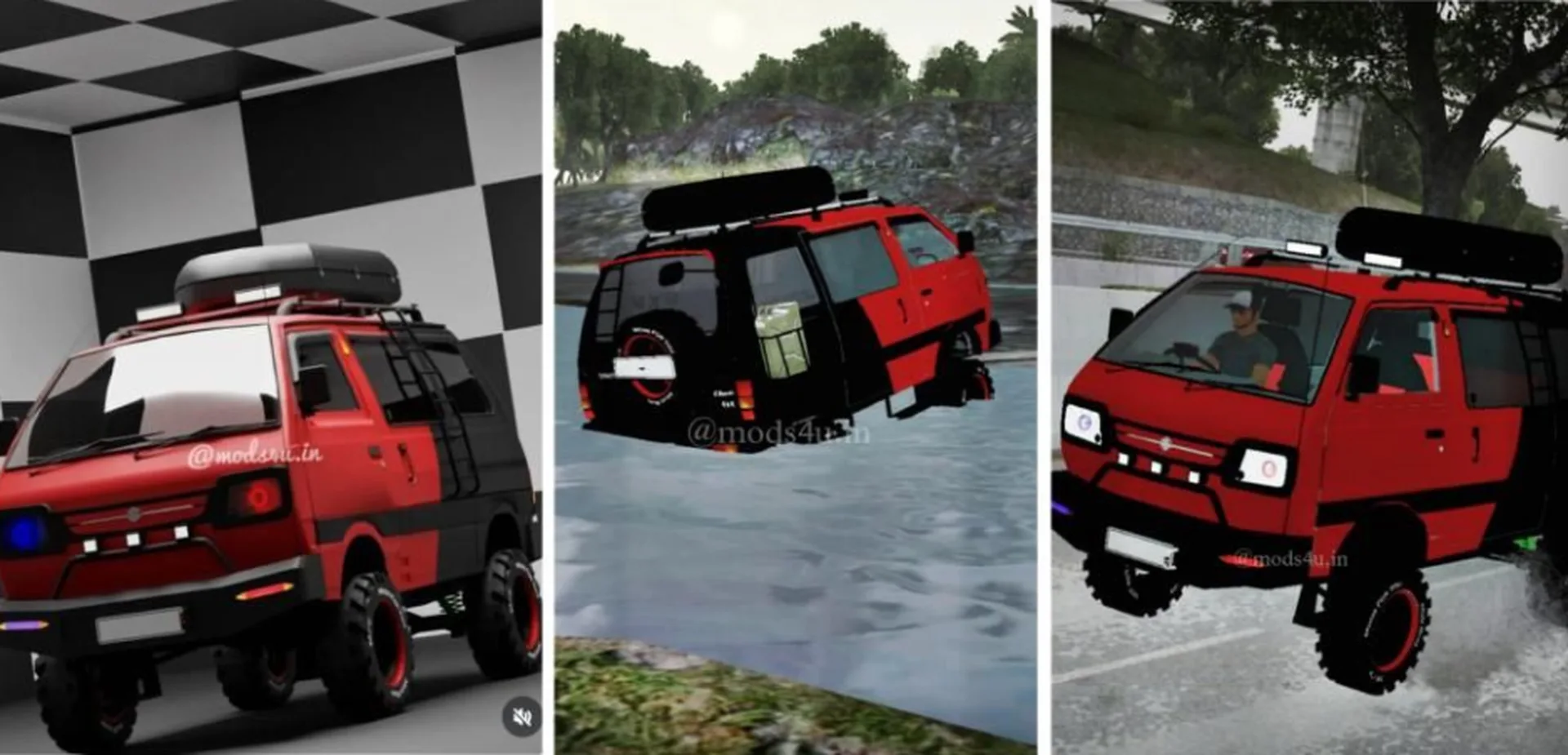 Maruti Omni 4x4 offroader mod by Mods For You screenshot 1