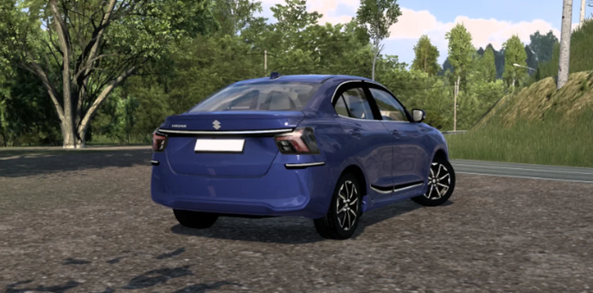 Maruti Suzuki Dzire 2024 Car Mod Ets2 By Simulation World screenshot 1