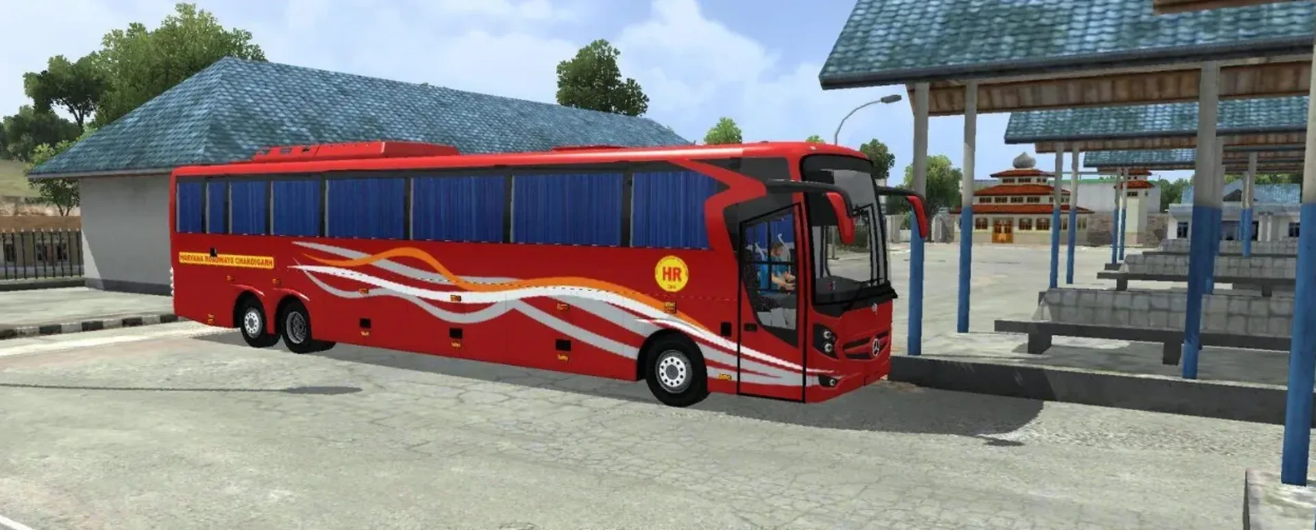 Mercedes SHD 15Mt Close Curtain Bus Mod Bussid/Bussin By Simulation World screenshot 1