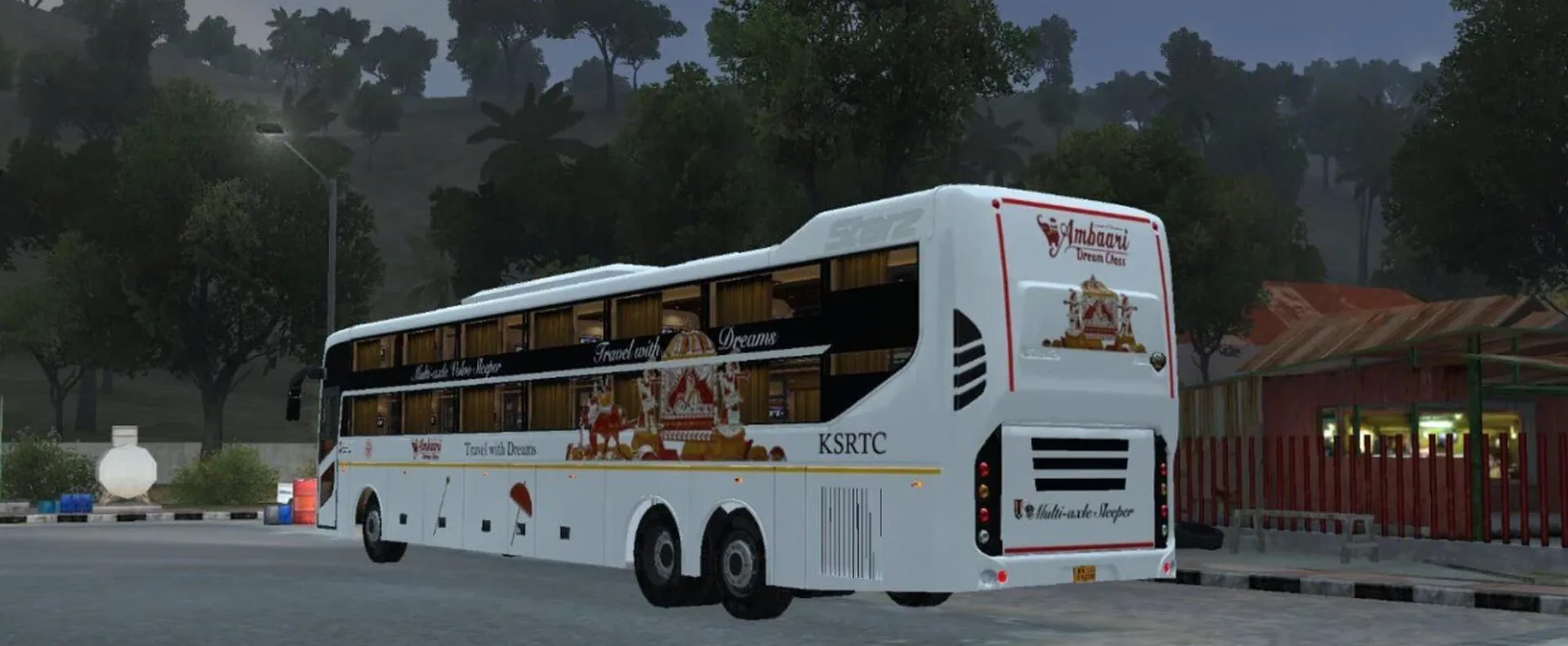 MG Starz Sleeper Bus Mod Bussid/Bussin screenshot 3