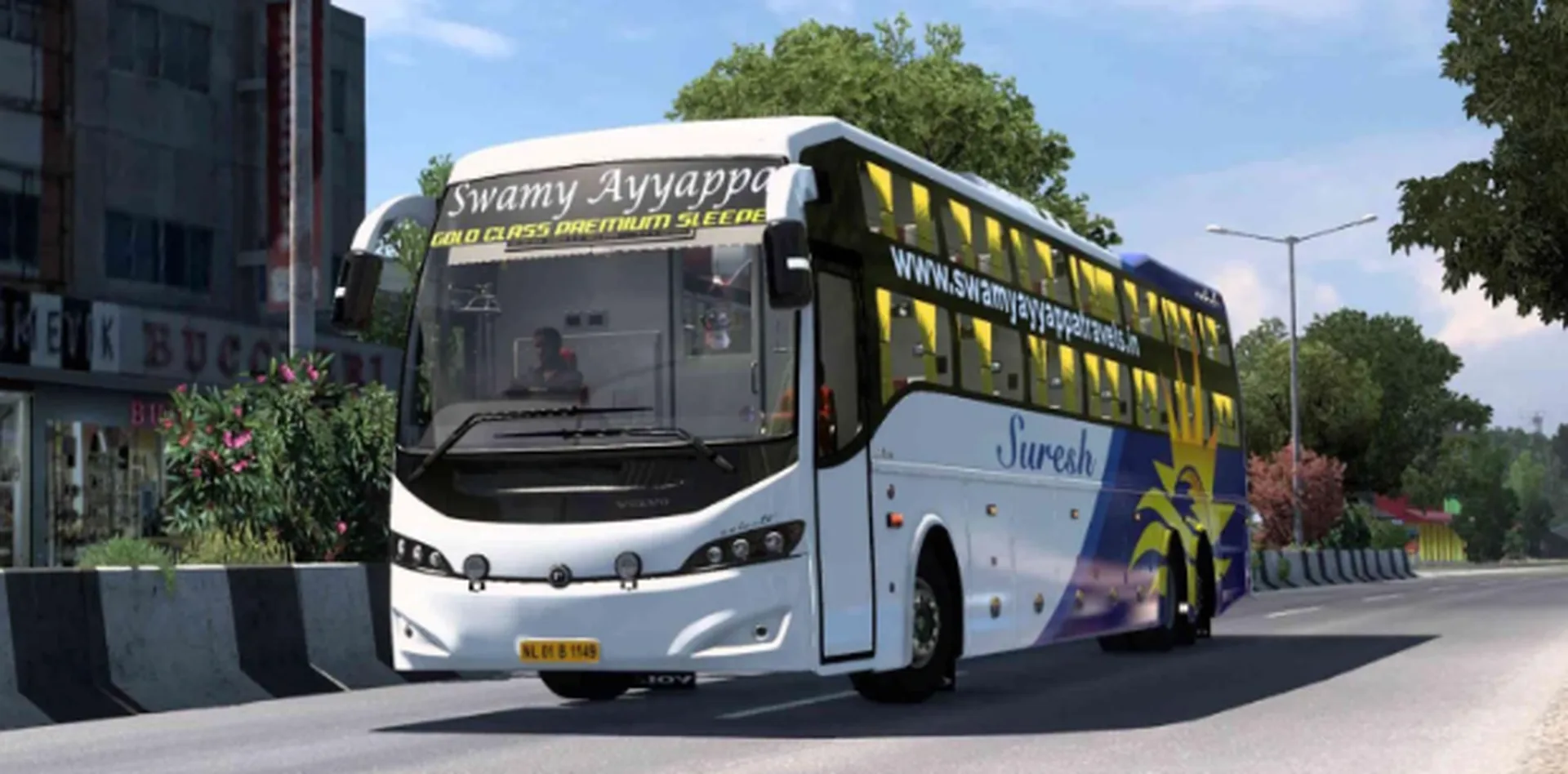 Prakash Volvo Celeste Premium Bus Mod Pack Ets2 By Simulation World screenshot 1