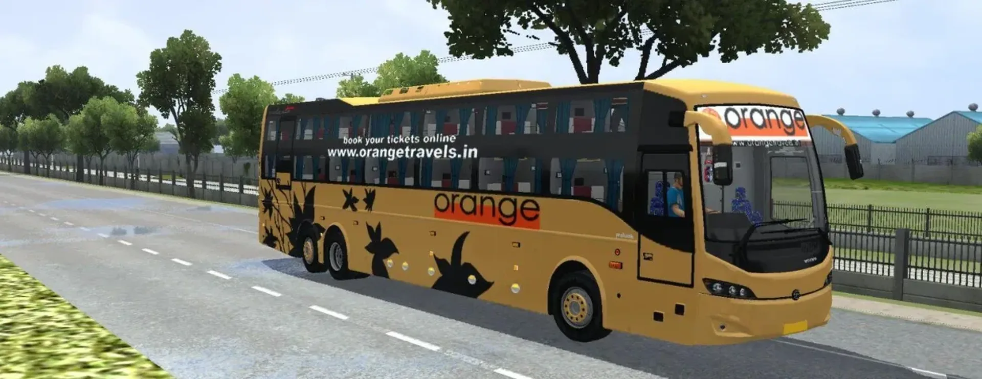 Prakash Volvo Celeste Sleeper Bus Mod Bussid/Bussin By Simulation World screenshot 1