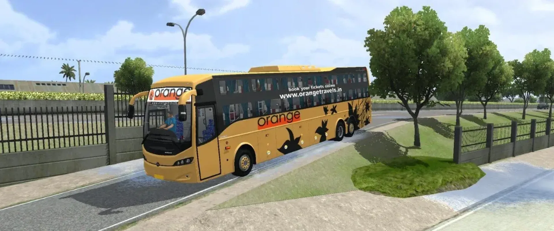 Prakash Volvo Celeste Sleeper Bus Mod Bussid/Bussin By Simulation World screenshot 2