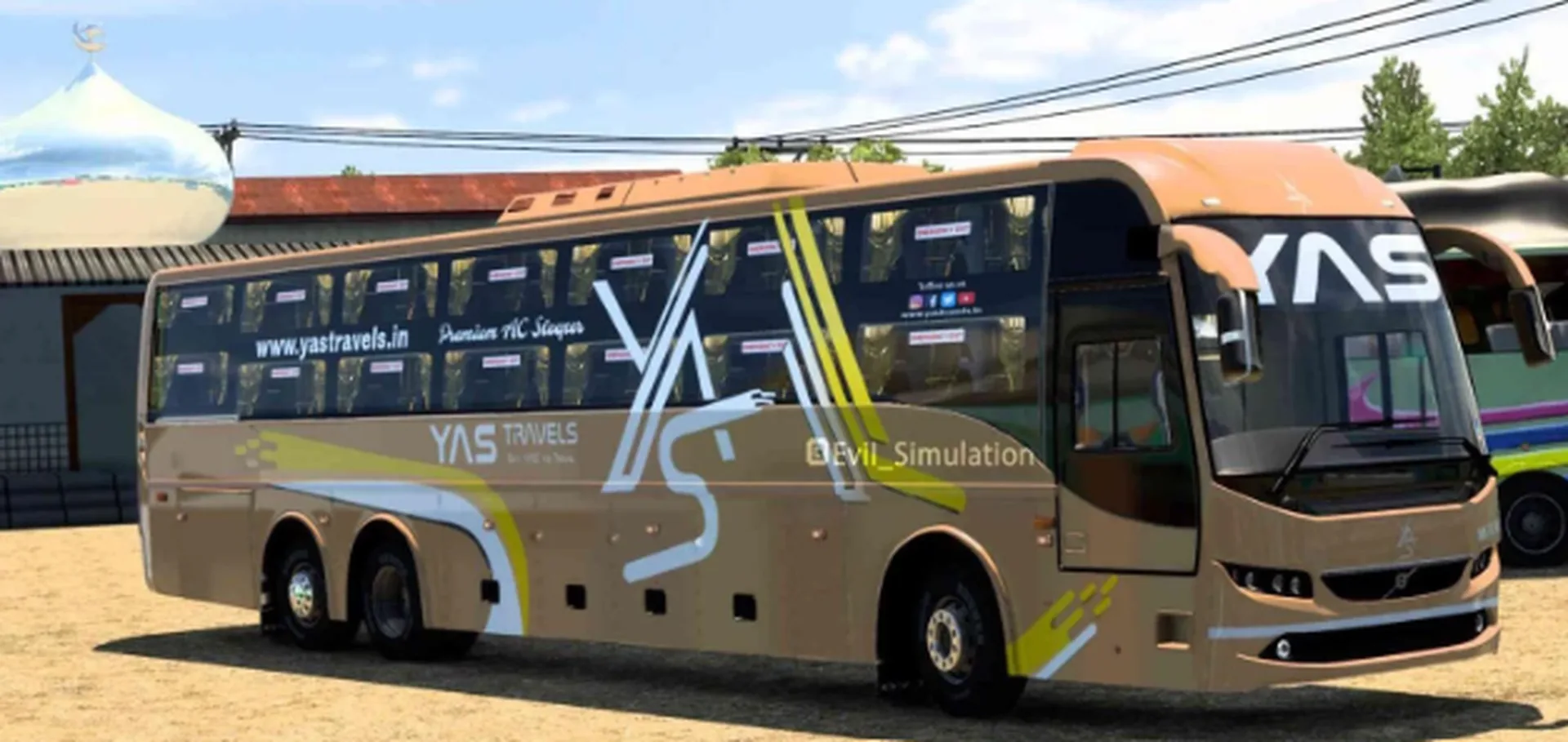 Volvo Sleeper Shell Bus Mod Pack Ets2 By Simulation World screenshot 1