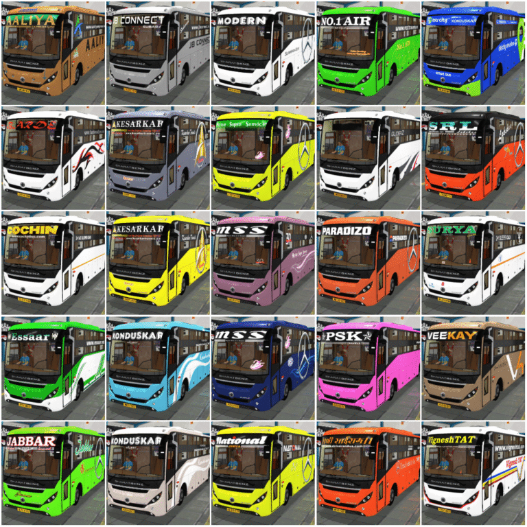 Premium 30 MG Gliderz Livery Pack Bussid